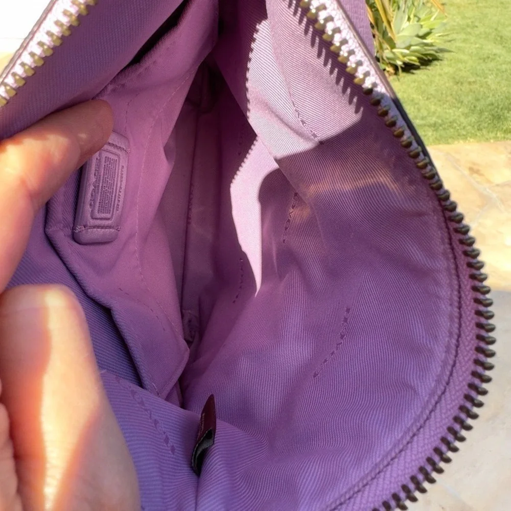 COACH Kitt Messenger Crossbody Bag-Crossgrain Leather-Limited Edtn Lilac-#59975